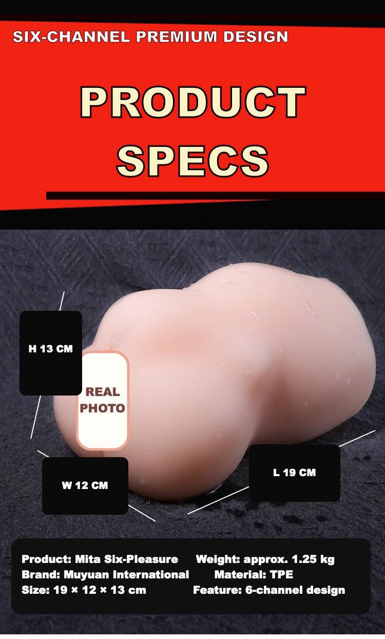 Six Sensations Six-Channel Textured Masturbator