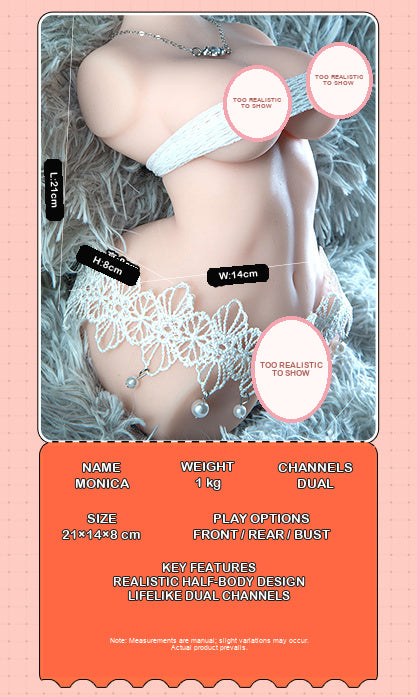 Monica Realistic Torso Masturbator – Dual Entry
