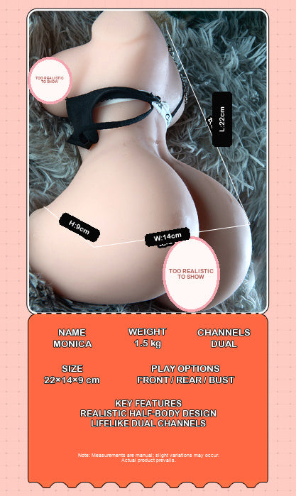 Monica Realistic Torso Masturbator – Dual Entry