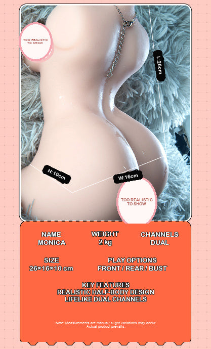 Monica Realistic Torso Masturbator – Dual Entry