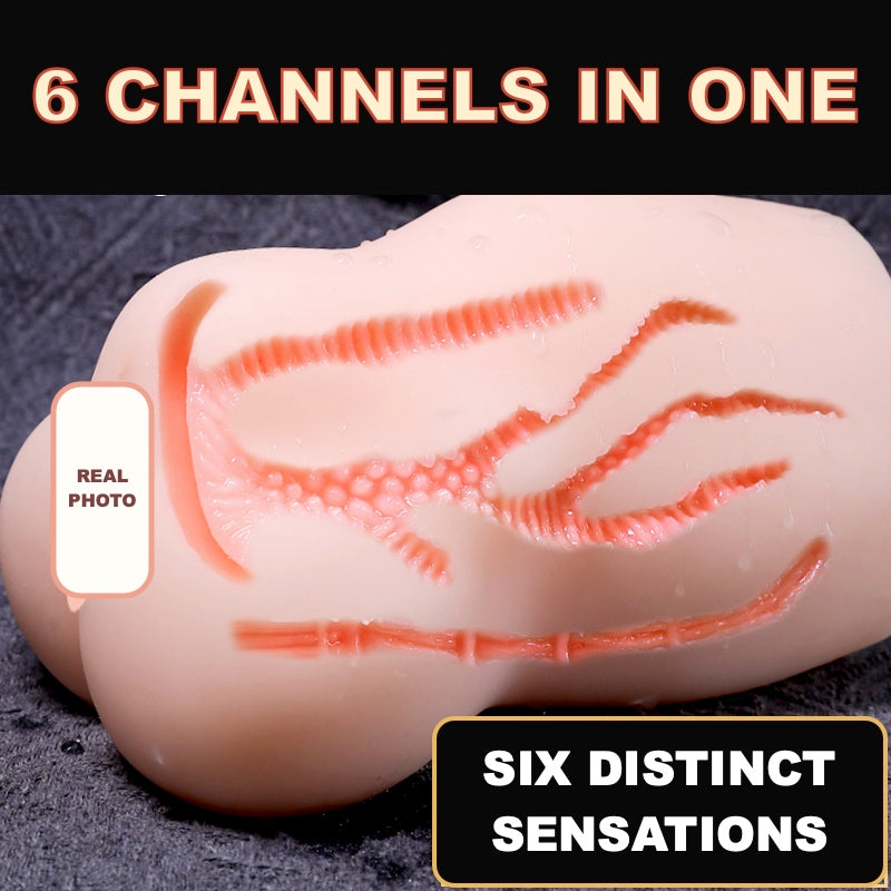 Six Sensations Six-Channel Textured Masturbator