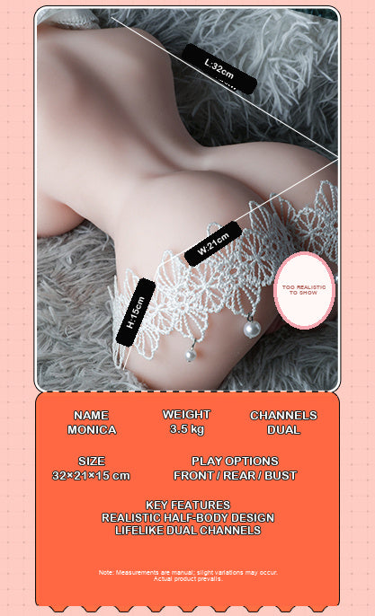 Monica Realistic Torso Masturbator – Dual Entry
