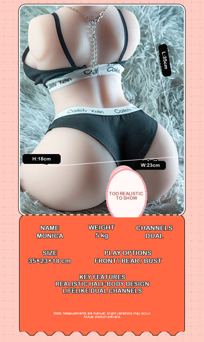 Monica Realistic Torso Masturbator – Dual Entry