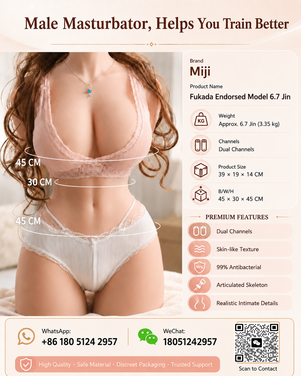 This is a personal male stimulation device designed to simulate real-life intimate sensations in a safe, private, and comfortable way.