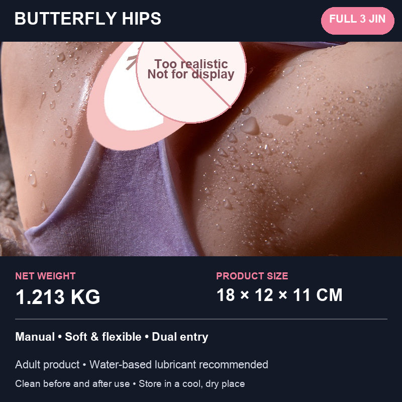 Butterfly Hips Realistic Dual-Entry Masturbator