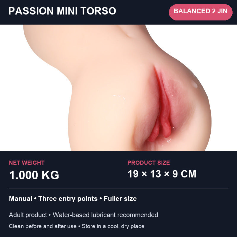 Passion Mini Torso Three-Entry Masturbator